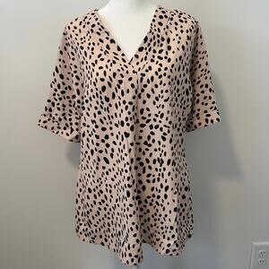 Leopard Print Oversize Tunic Top